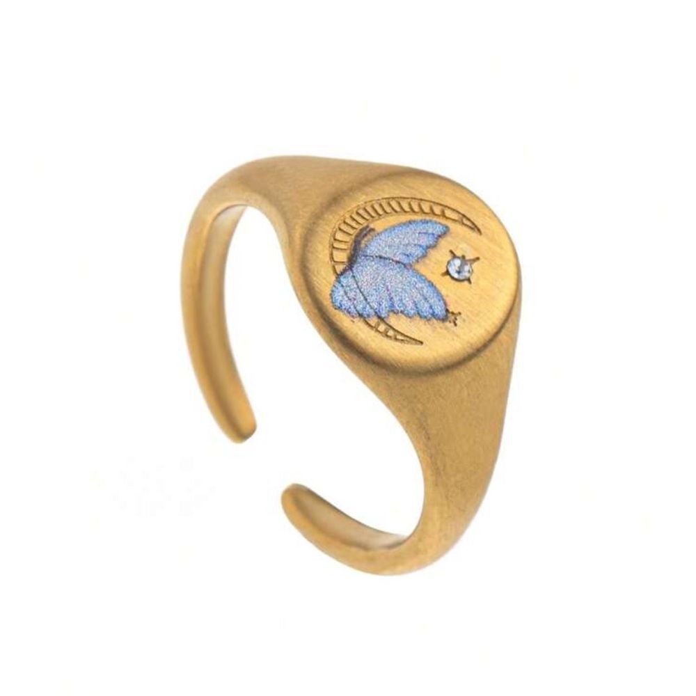 Gold Butterfly Ring N1262